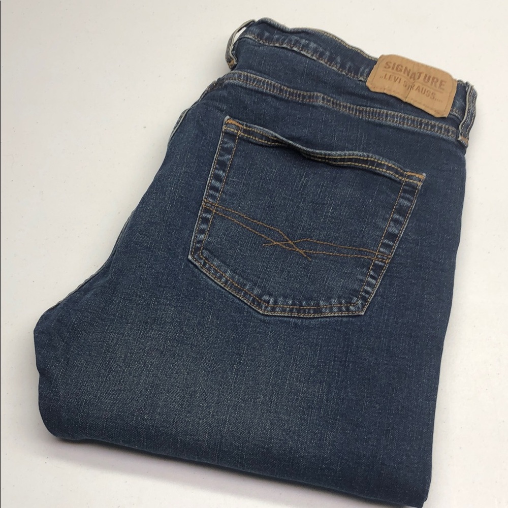 MENS LEVI SIGNATURE STRIGHT LEG JEANS 36x32 ⭐️